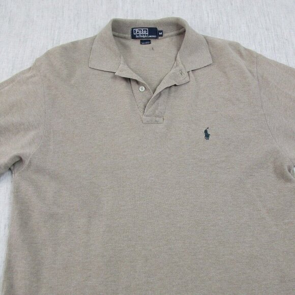 Polo Ralph Lauren Polo Shirt Mens M Olive Green Golf Performance High Low Slit‎ - Picture 3 of 9